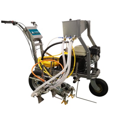 DP-990L2G  2 Guns Roadline marking machine diaphragm pump with Glass beads device